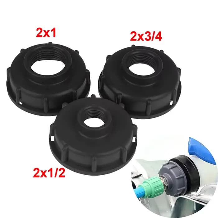Réservoir Ibc Durable adapté au capuchon fileté grossier S60X6, filetage femelle de 60mm à connecteu