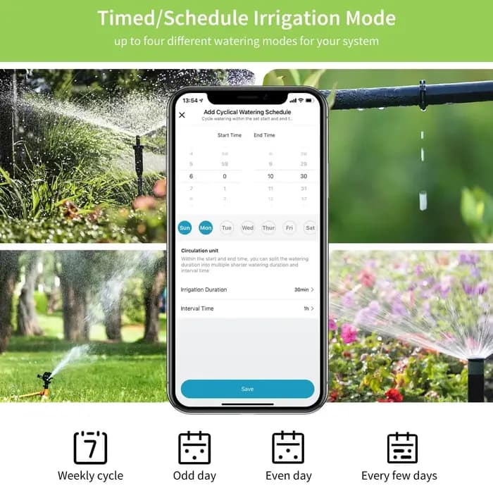 Diivoo-Arroseur chronométré pour tuyau d'arrosage, minuterie d'eau intelligente Bluetooth, jusqu'à 2