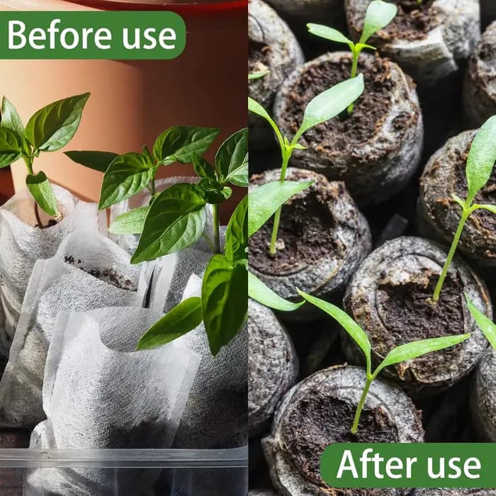 Sacs de culture de plantes Non tissées, 100 pièces, sacs de démarrage de graines, Pots de semis en t