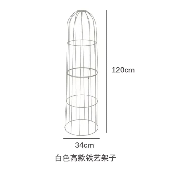 Treillis de roses grimpantes pour jardin extérieur, Support décoratif de plantes en métal pour cléma