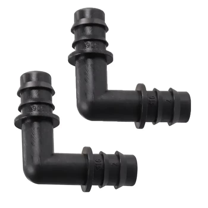 Connecteur coudé à 90 degrés pour Micro Irrigation, tube PE, raccord goutte à goutte pour arrosage d