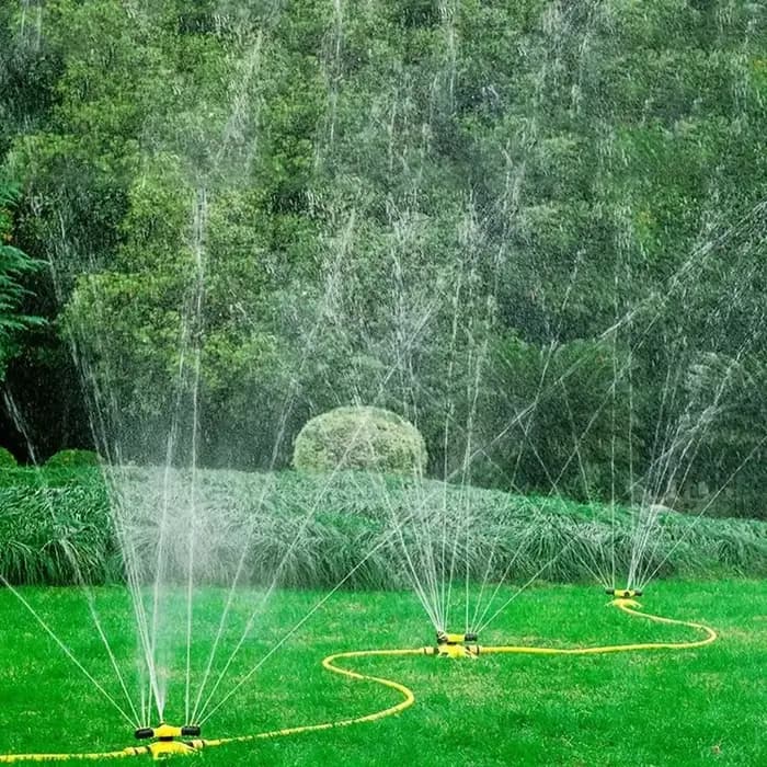 Ensemble de tuyaux d'eau rotatifs automatiques à 360 degrés, arroseur de pelouse de jardin, cour, co