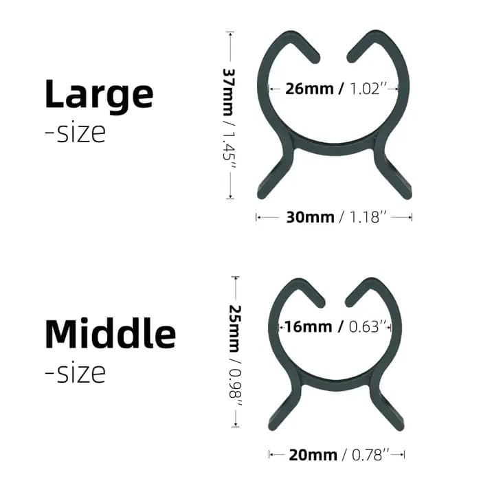 Pinces de Support pour plantes de jardin, 100 pièces, 2 tailles, idéales pour les fleurs, la vigne e