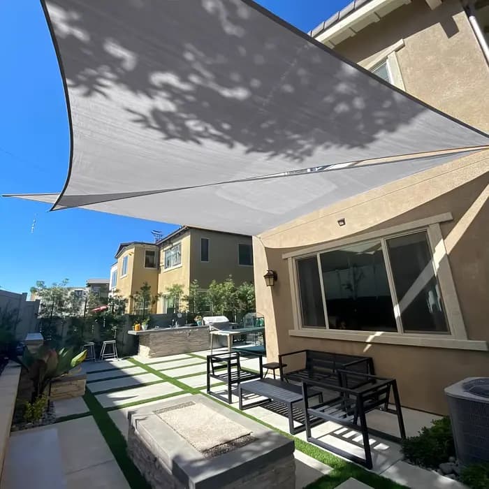 Voile d'ombrage triangulaire multi-tailles, imperméable, pour jardin extérieur, Patio, fête, protect