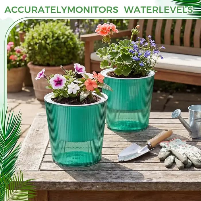 Pots auto-arrosants transparents pour plantes d'intérieur, pots auto-arrosants anti-putrescence pour