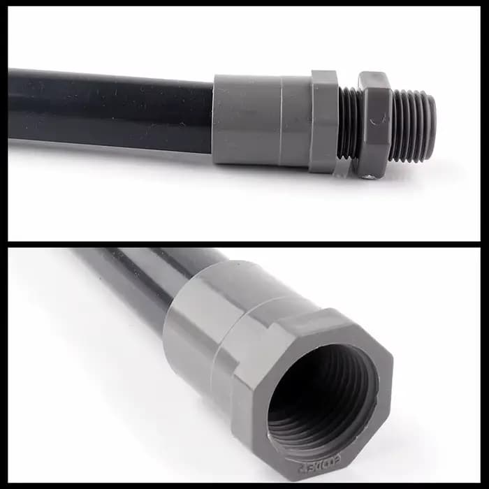 Joendoco-Tuyau d'Eau d'Irrigation de Jardin, Filetage Femelle en PVC, Connecteur Droit, Précieux, Po