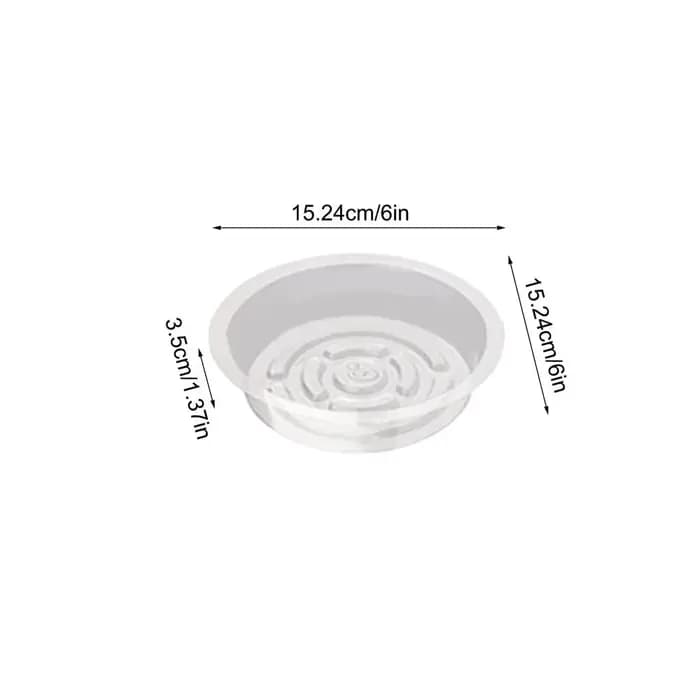 Plateau pour pot de plantes transparent 6/8/10 pouces, soucoupes en plastique pour plantes, plateaux