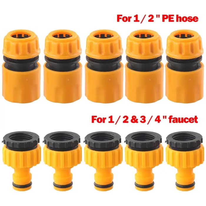 Adaptateur fileté pour tuyau d'eau, connecteur rapide, robinet d'eau Graden, 3/4 pouces, 1/2 pouces,
