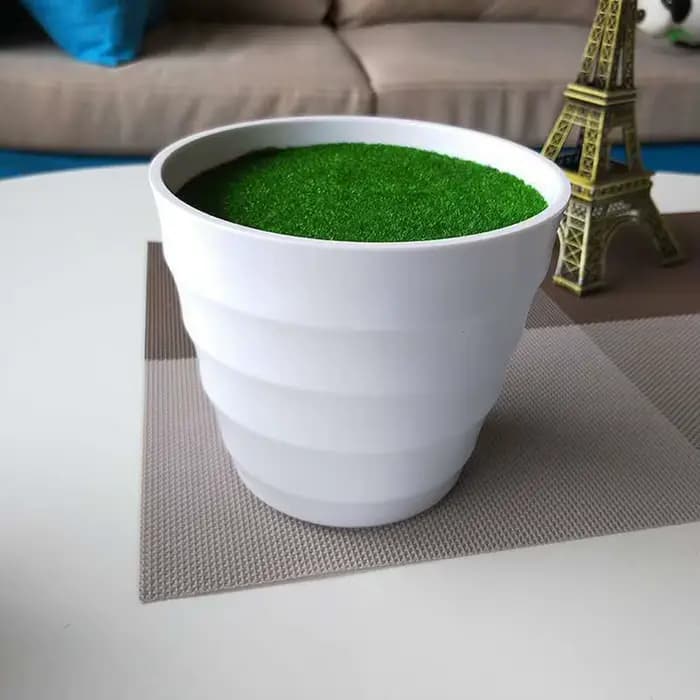 Pot de plantes artificielles, Pot de pépinière, Vase de pelouse artificielle, plante épaisse en plas