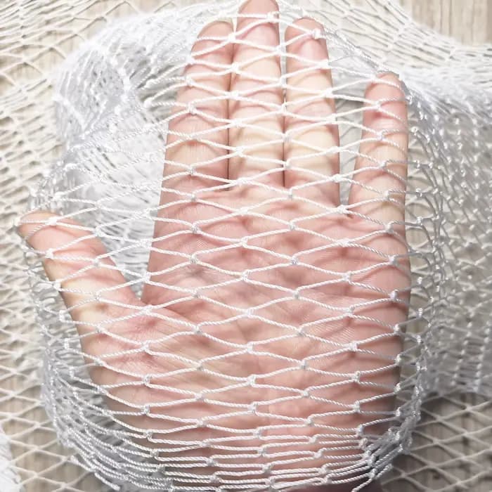 Filet en nylon blanc solide, filet de pêche en nylon, filet anti-oiseaux, filet de jardin et maille 