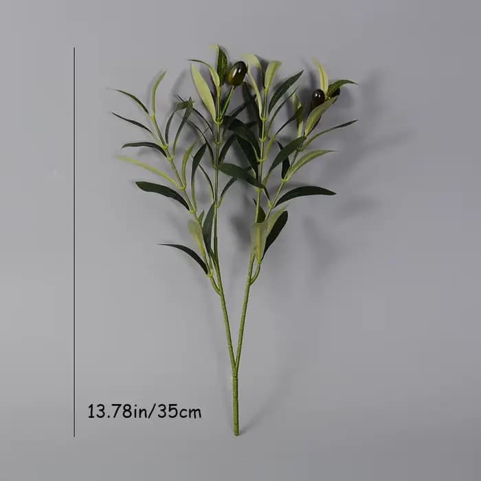 Branches d'olivier artificielles longues et hautes, fausses plantes, branches d'olivier pour la mais