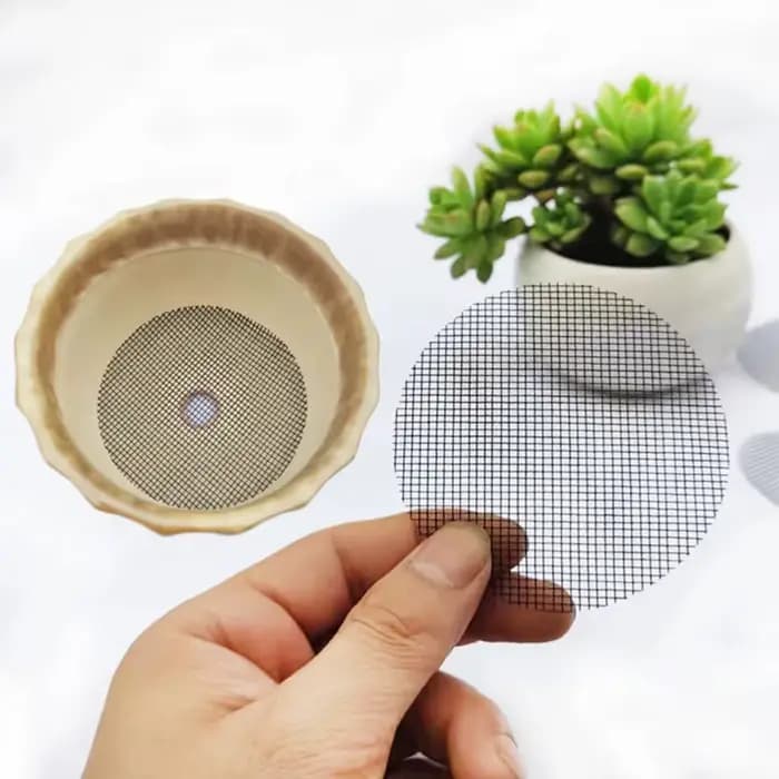 Tapis en maille pour trous de Pot, grille ronde, trou de Drainage, écran pour fond de Pot, préventio