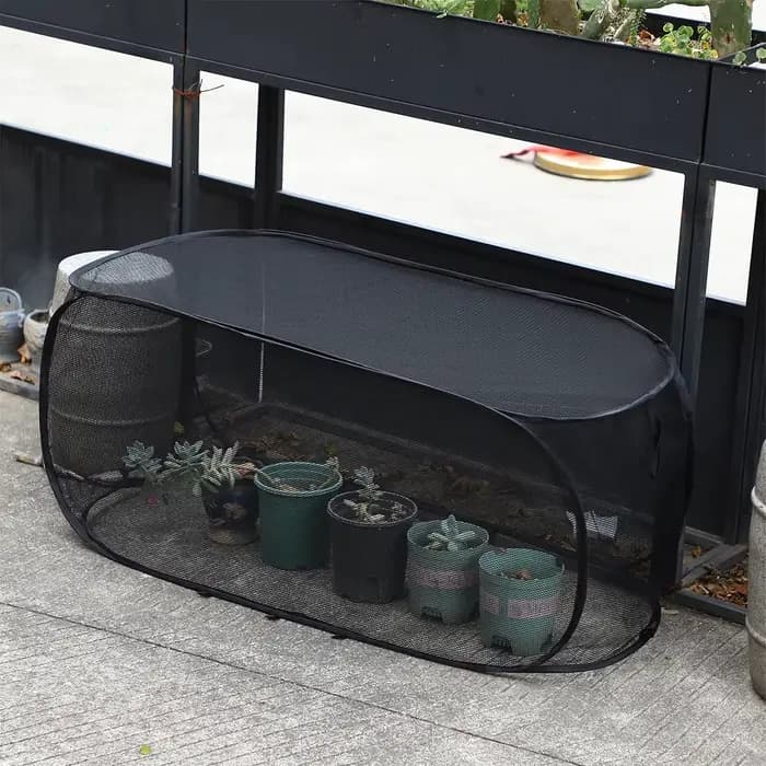 Serre de jardin pop-up en maille pour plantes, couverture pour semis, accessoires de jardinage de gr
