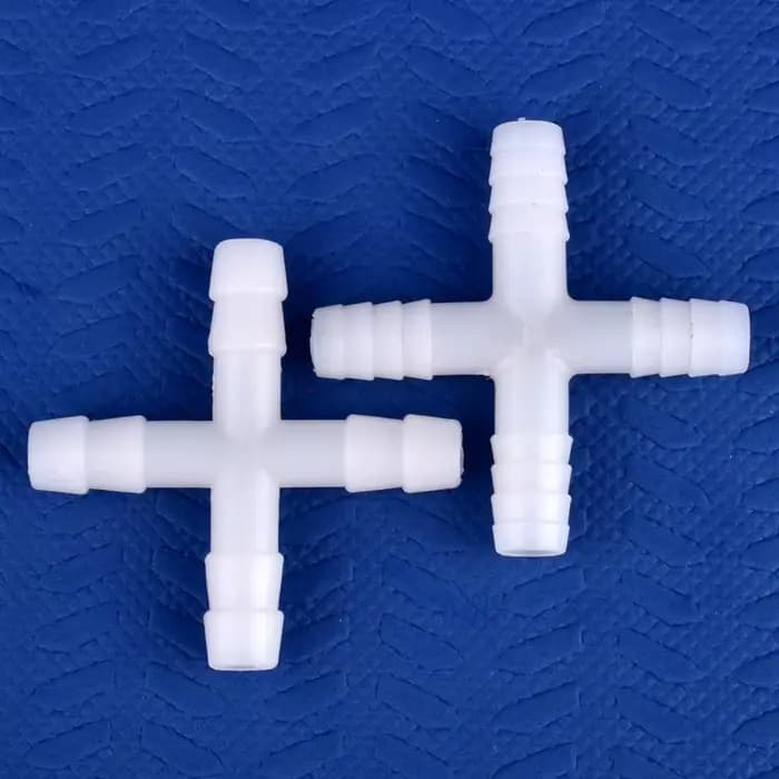 Connecteur croisé PE 8mm 10mm, 5 à 500 pièces, tuyau de pompe à Air pour réservoir d'aquarium, Joint