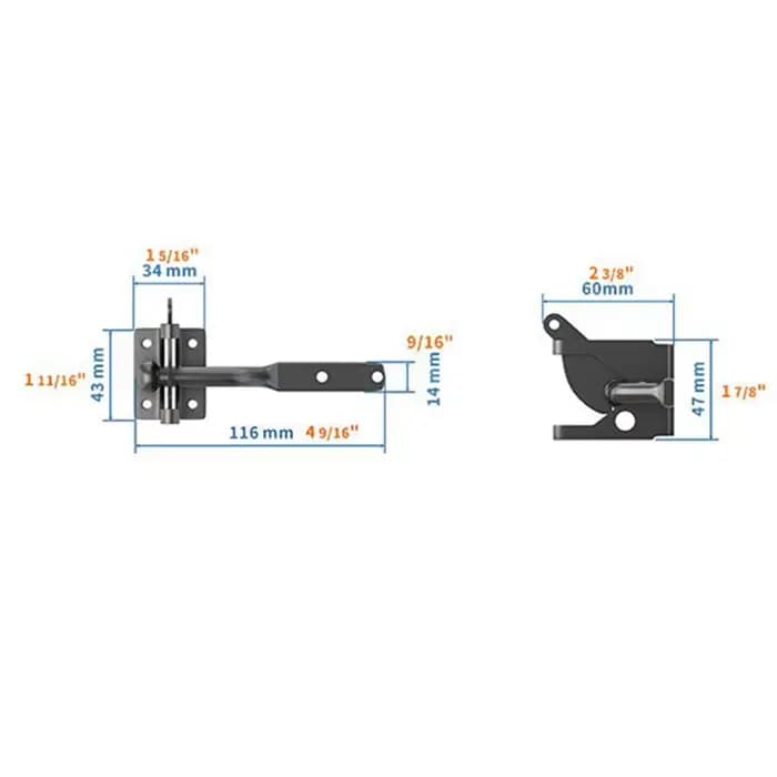 Loquet de porte automatique, serrure de clôture, boucle de porte, boucles de verrouillage avec corde