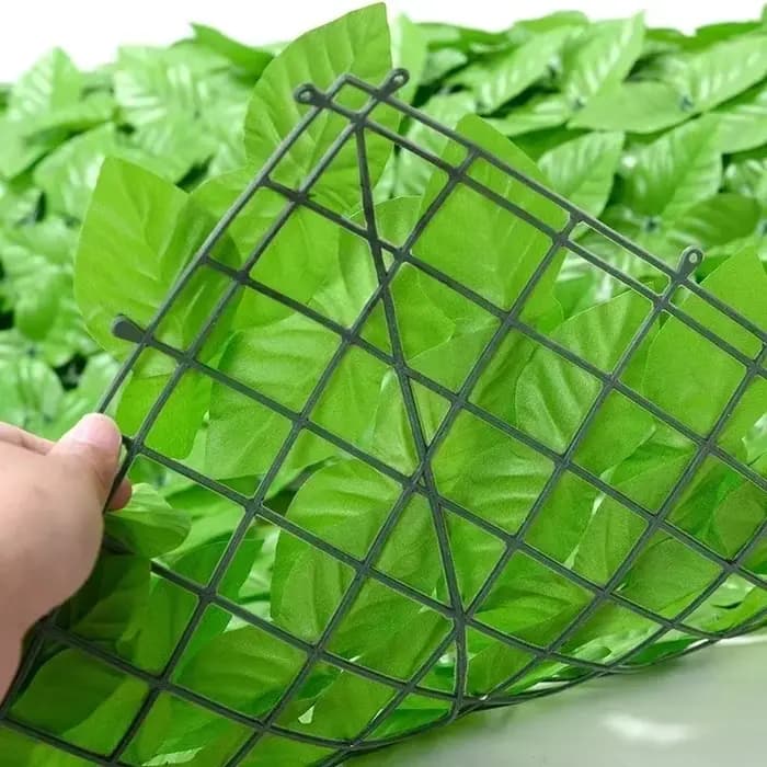 Écran de clôture de confidentialité à feuilles artificielles, faux panneaux de haie, écran de balcon