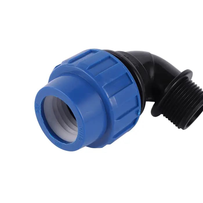 Adaptateur de connecteur de tuyau PE mâle, raccords en T coudés, raccords de tuyaux d'irrigation agr