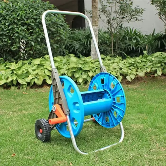 Chariot de dévidoir de tuyau d'arrosage portable, chariot de tuyau à poussée manuelle, capacité de t