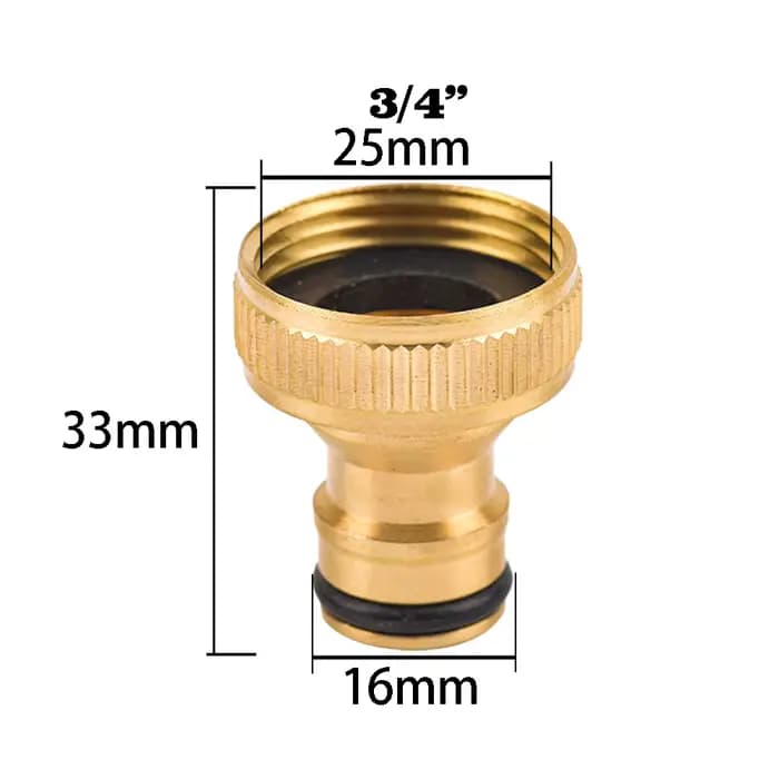 Robinet en laiton à filetage 1/2 "3/4" 1 ", connecteur rapide, adaptateur d'arrosage de jardin, tuya