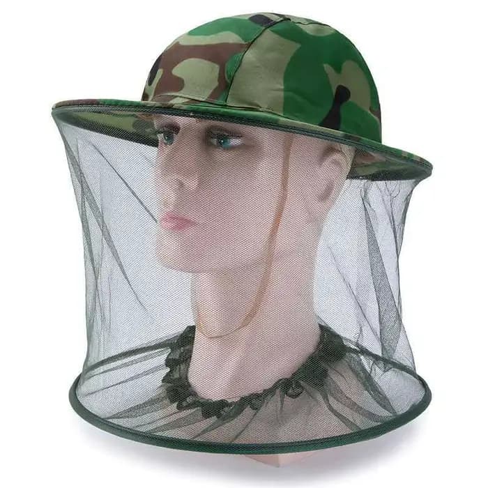 CamSolomon-Chapeau Apicole avec Moustiquaire, Châle Extérieur Anti-Moustique, Idéal pour la Pêche et