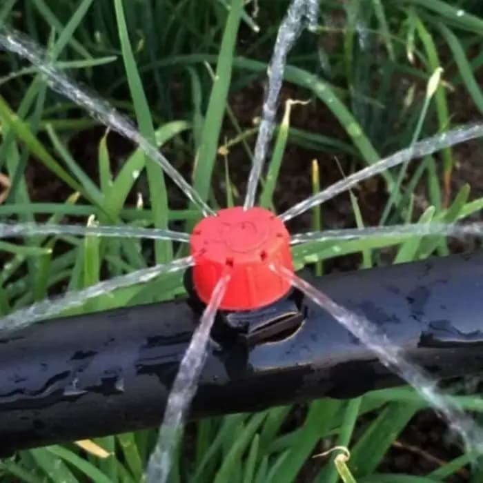 50/100 pièces 8 trous réglable Irrigation goutteur arroseur émetteur goutteur Micro goutte à goutte 