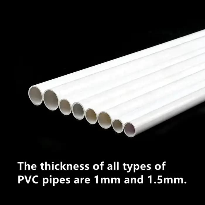 3 ~ 8 pièces longueur 50cm diamètre extérieur 5 ~ 24mm PVC tuyau blanc jardin Irrigation arrosage ra