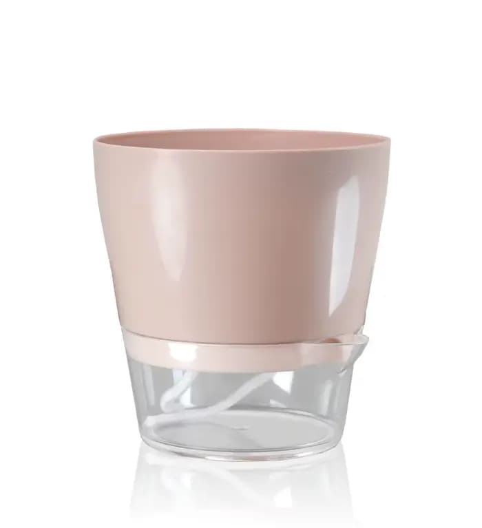 Pot de Fleur Paresseux avec Trou de Proximité pour Plantes d'Nik, Auto-Arrosant, avec Réservoir Tran