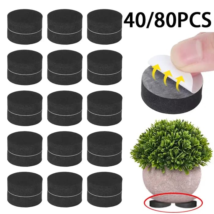 Rehausseurs de pieds en caoutchouc naturel pour pots de fleurs, polymères invisibles, accessoires de