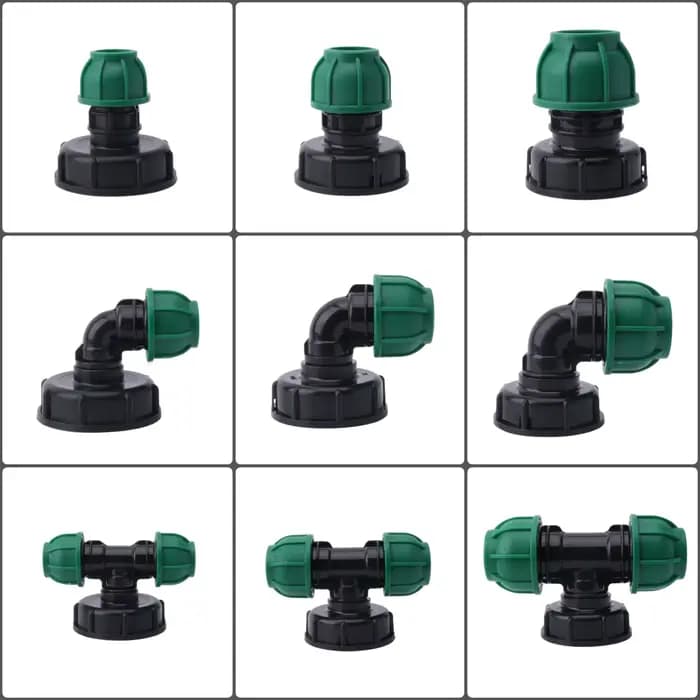 Raccords de réservoir IBC S60 réservoir IBC à adaptateur de tuyau PE 20/25/32mm connecteur rapide d'
