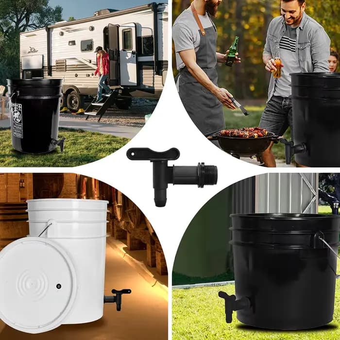 Robinets de robinet de tambour de 3/4 pouces avec joint EPDM, matériaux compatibles FDA, connexion N