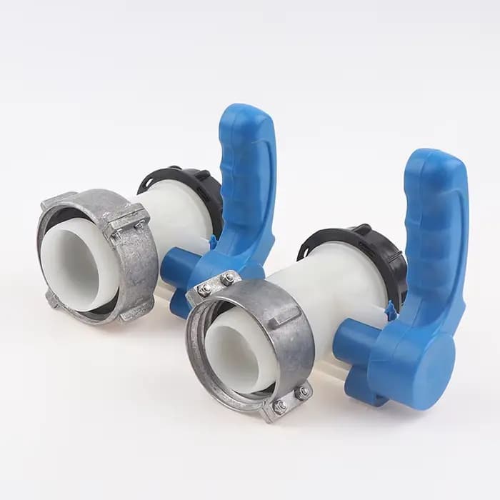 Adaptateur de vanne papillon pour citerne IBC 62mm 75mm 1000L, en alliage d'aluminium, pour irrigati