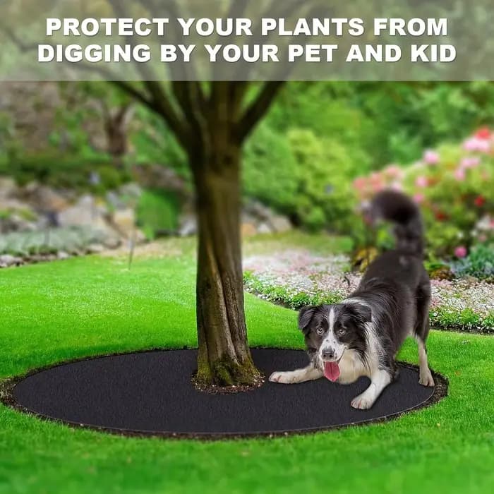 Paquet de 10 tissus noirs pour mauvaises herbes, tapis de jardin haut de gamme et housse de pelouse 