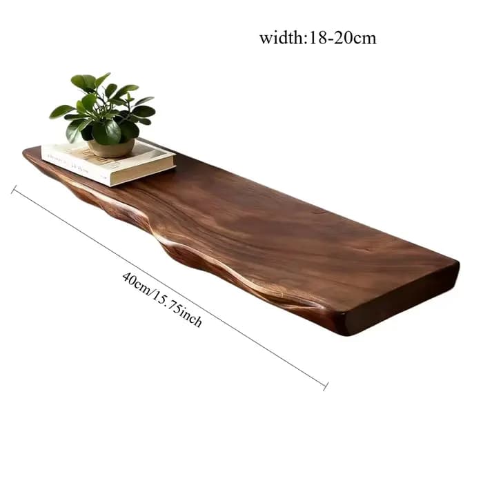 Étagères flottantes pour mur, étagères en bois de ferme, étagère à bord vivant avec grain naturel Unique pour salon, chambre à coucher, cuisine