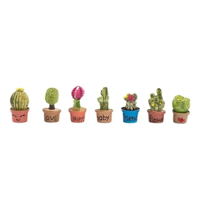 Plante en Pot Miniature de Dessin Animé