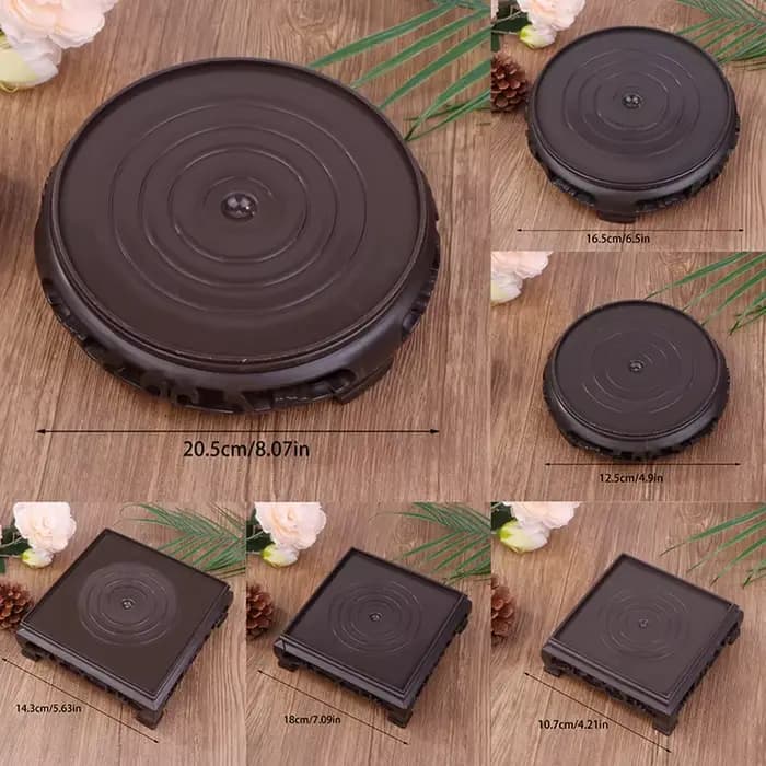 Porte-pot de fleurs rond et carré