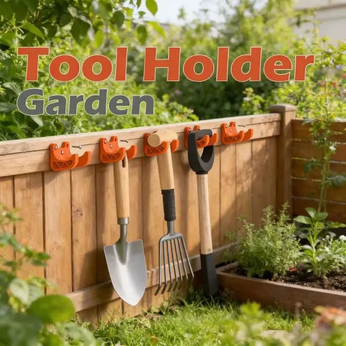Support mural pour outils de jardin