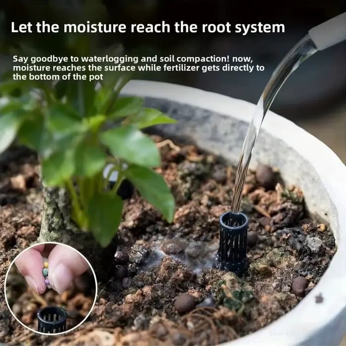 Tubes d'aération pour plantes en pot