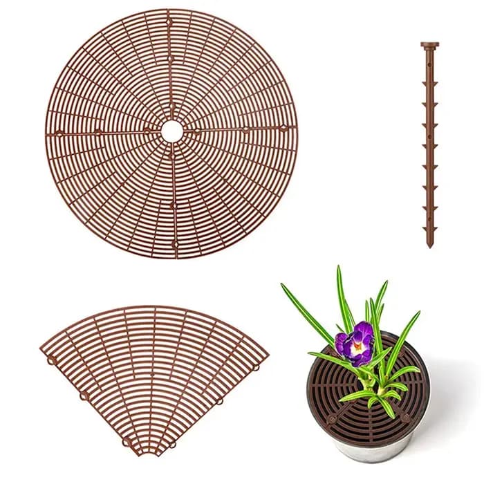 1/2PC Pot de plante garde de sol avec clous Pot