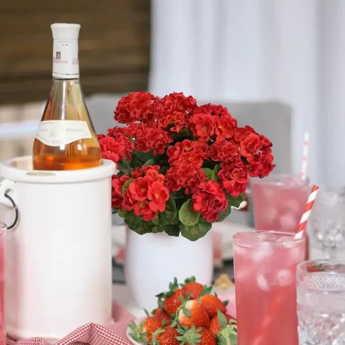 Bouquet de fleurs artificielles en soie