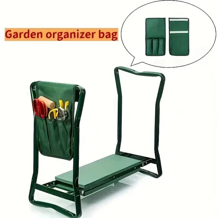 Coussin pliable pour s'agenouiller dans le jardin - 3 poches antidérapantes portables