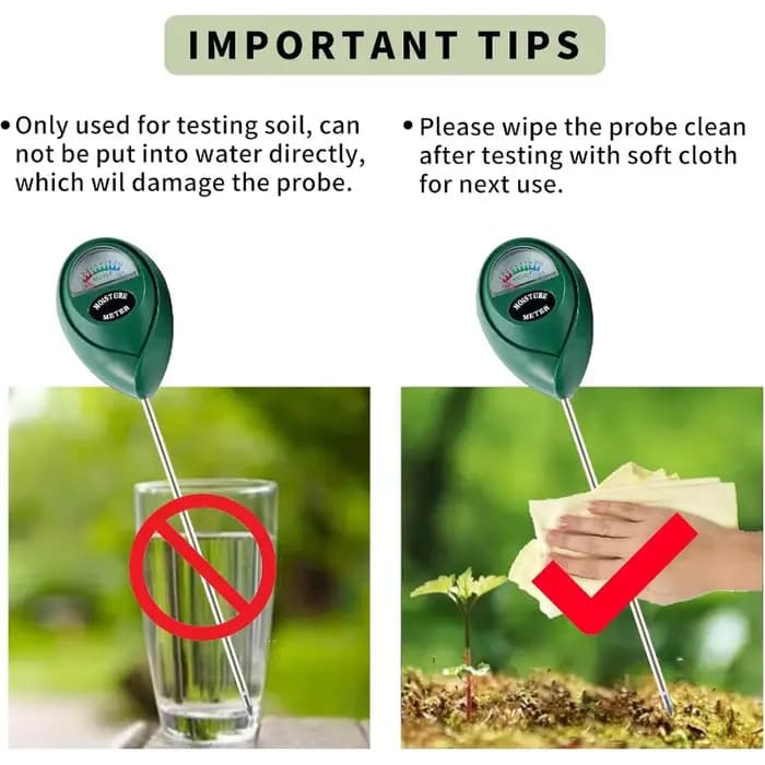 Testeur d'humidité du sol, détecteur d'humidité du sol, hygromètre, outil de mesure pour l'arrosage des plantes, le jardinage à domicile et la culture des fleurs