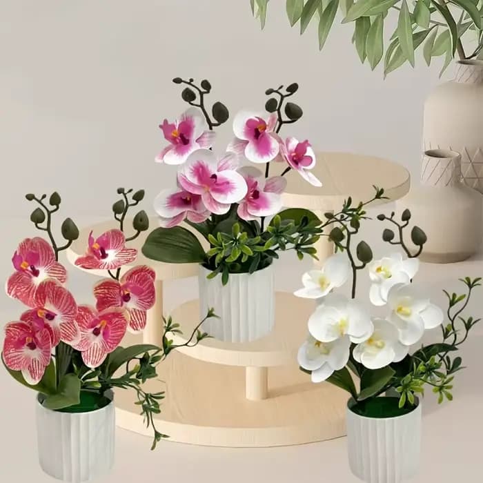 Plante d'orchidée artificielle en pot