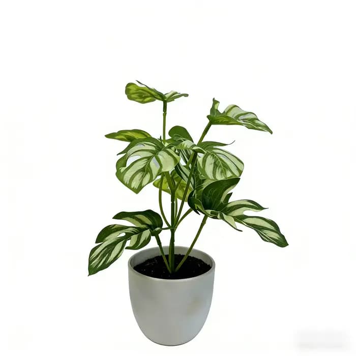 Plante artificielle Monstera réaliste en pot de 20 cm (7