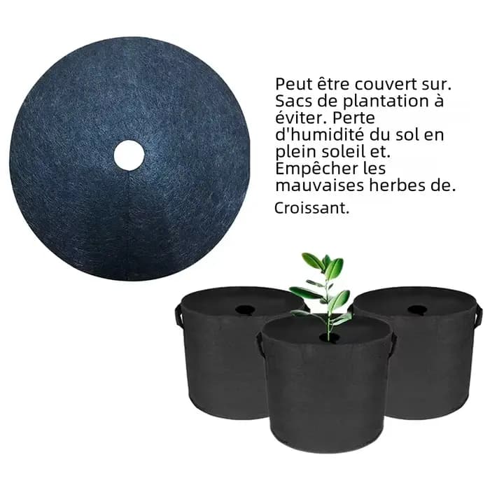 Barrière de désherbage avec anneau de pain d'arbre Non tissé