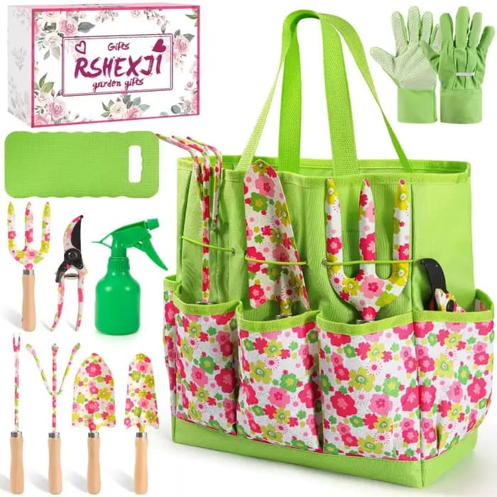Ensemble d'outils de jardinage imprimés, nouveau style, 10 pièces