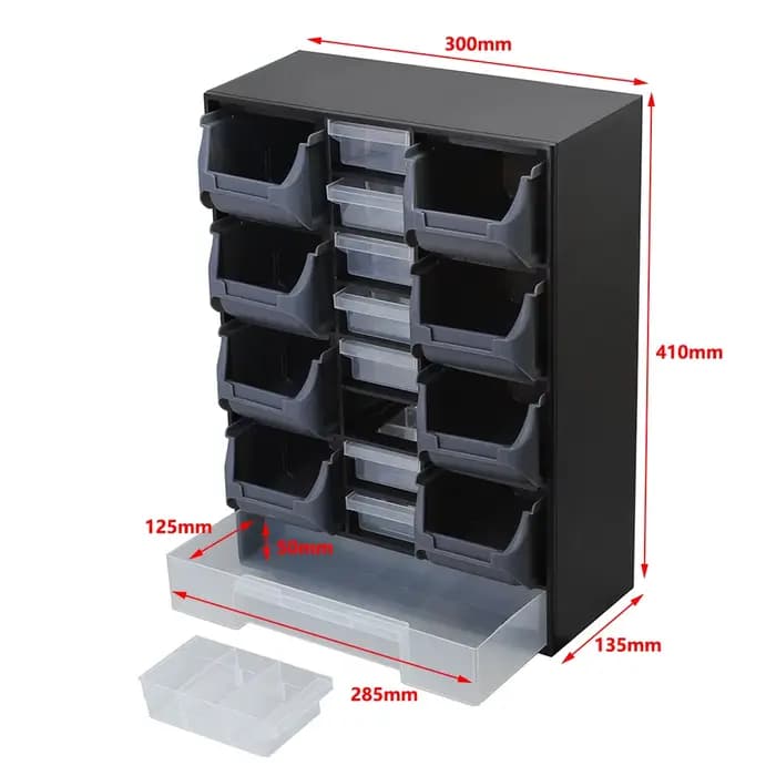 Boîte de Pièces Murale Combinée Multi-Grille