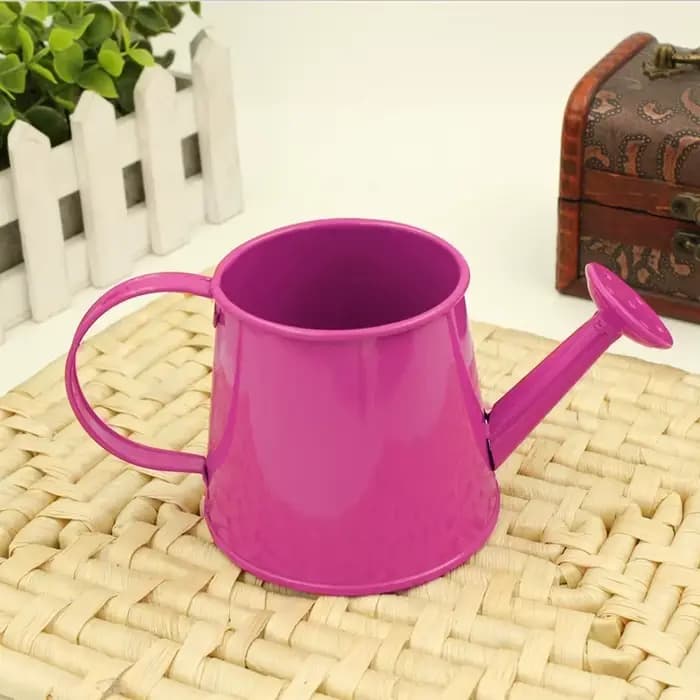 Arrosoir Mini bouilloire enfants Pot jardin métal eau modèle fleur fer étain Miniature jardinage jouet intérieur seau