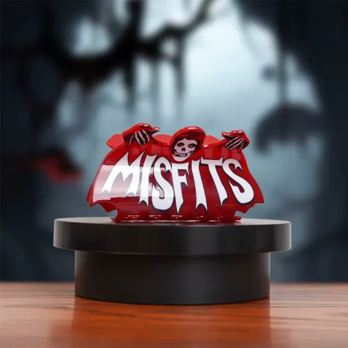 Muweordy-Pince à cheveux série Halloween Horror pour femme, pince crabe tête de mort, lettre imprimée Misfits rouge, accessoires pour cheveux