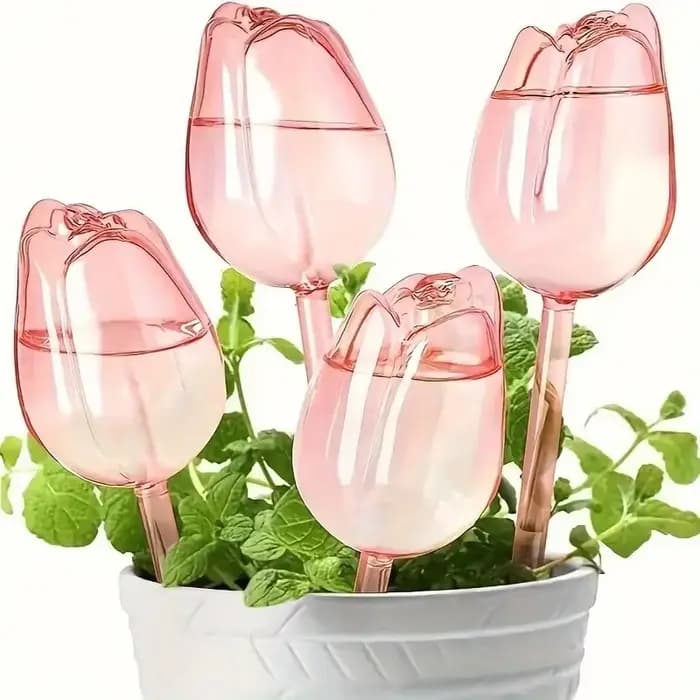 Boules d'arrosage pour plantes tulipes roses