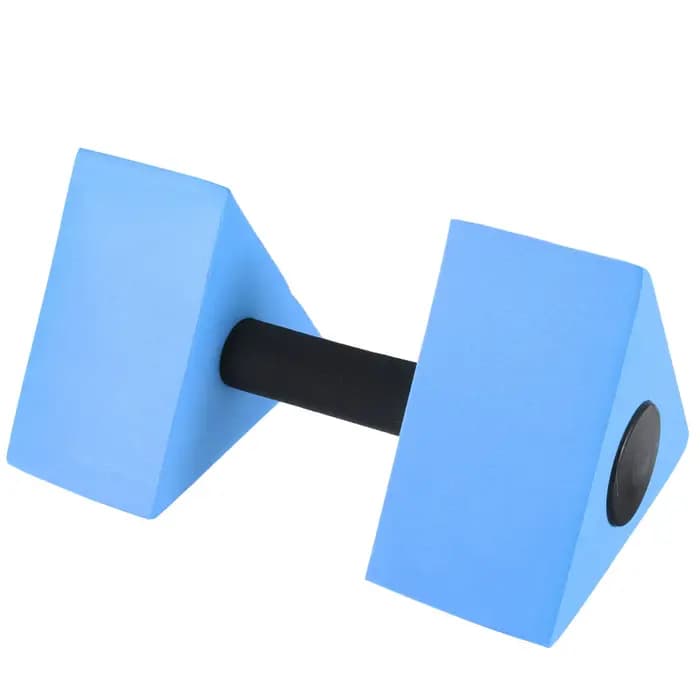 Haltères de musculation aquatique pour exercices en piscine, en matériau EVA, haute durabilité, pour le renforcement des muscles du dos, abdominaux et obliques.